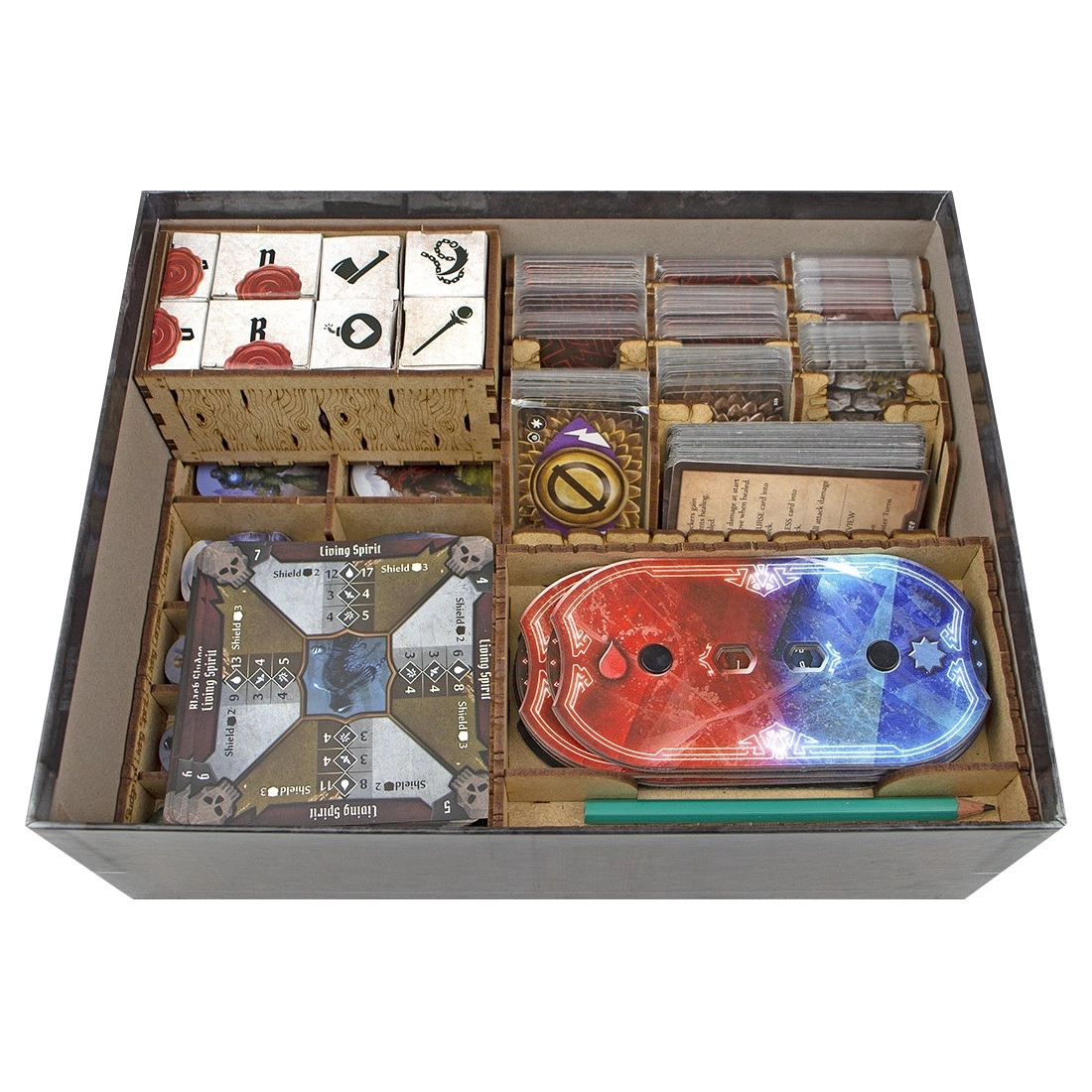 Органайзер для настольной игры Глумхейвен: Челюсти Льва (Organizer for boardgame Gloomhaven: Jaws of the Lion (Redesign)), бренду Tower Rex - KUBIX