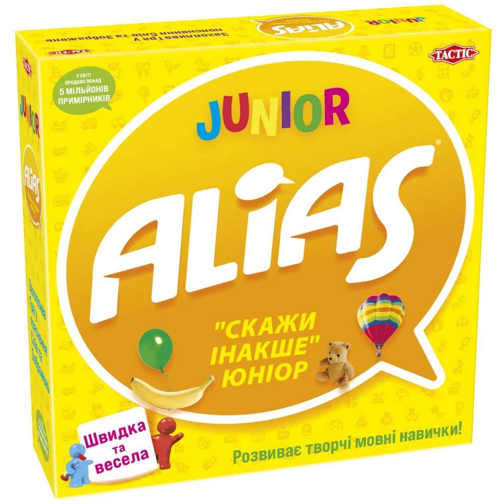 Настольная игра Аліас для детей (Alias Junior) Элиас, бренду Tactic, для 4-12 гравців, час гри < 30мин. - KUBIX