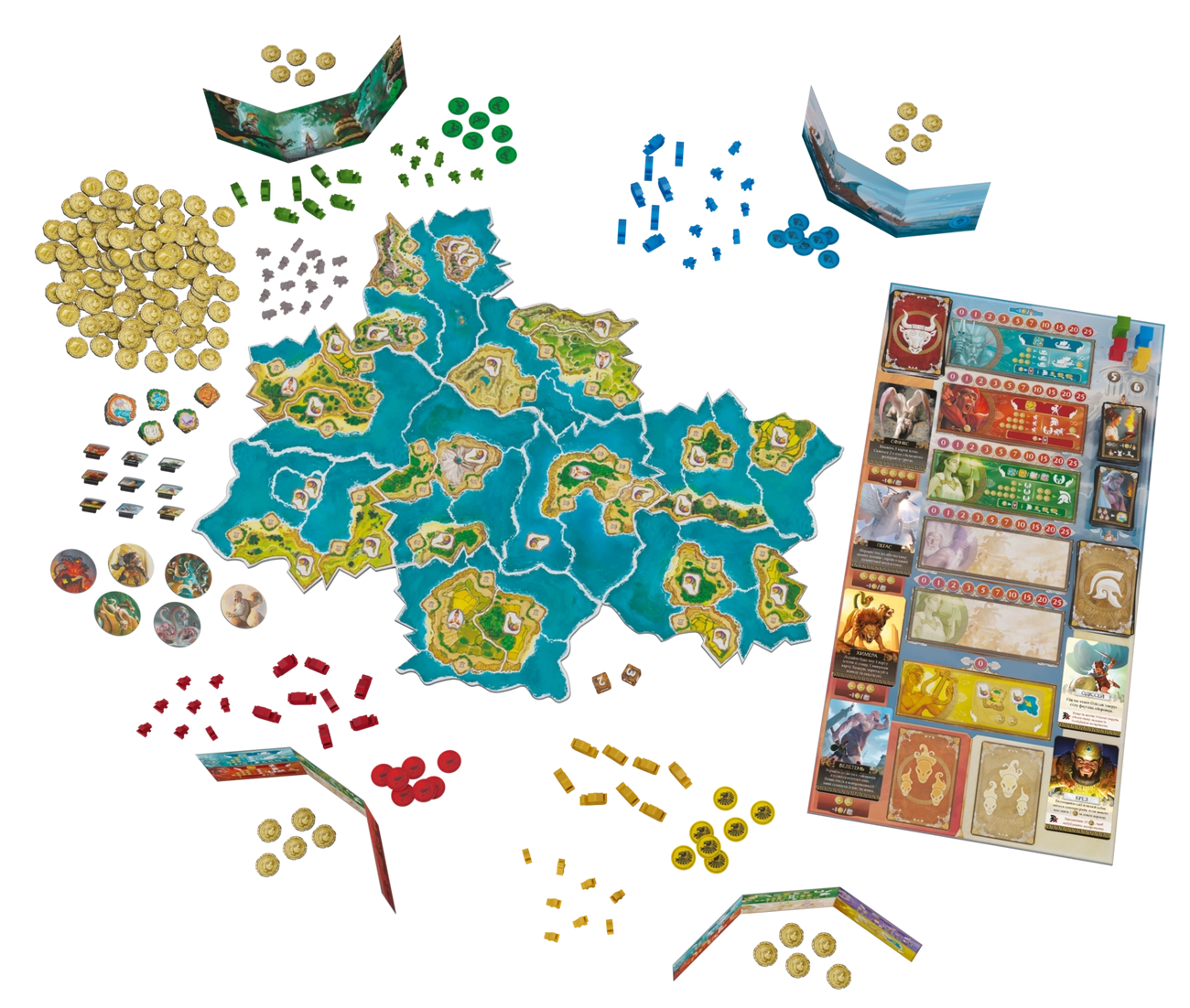 Настільна гра Кіклади. Легендарне видання (Cyclades: Legendary Edition), бренду Geekach Games, для 2-6 гравців, час гри > 60хв. - 9 - KUBIX 