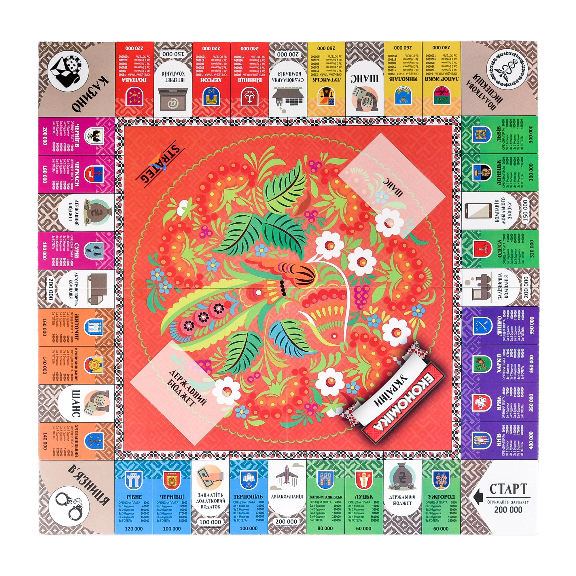 Настільна гра Економіка України , бренду Strateg, для 2-4 гравців, час гри < 60хв. - 3 - KUBIX 