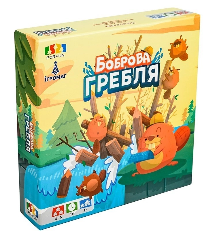 Настольная игра Бобровая плотина (Beaver Creek), бренду Игромаг, для 1-5 гравців, час гри < 30мин. - 2 - KUBIX 