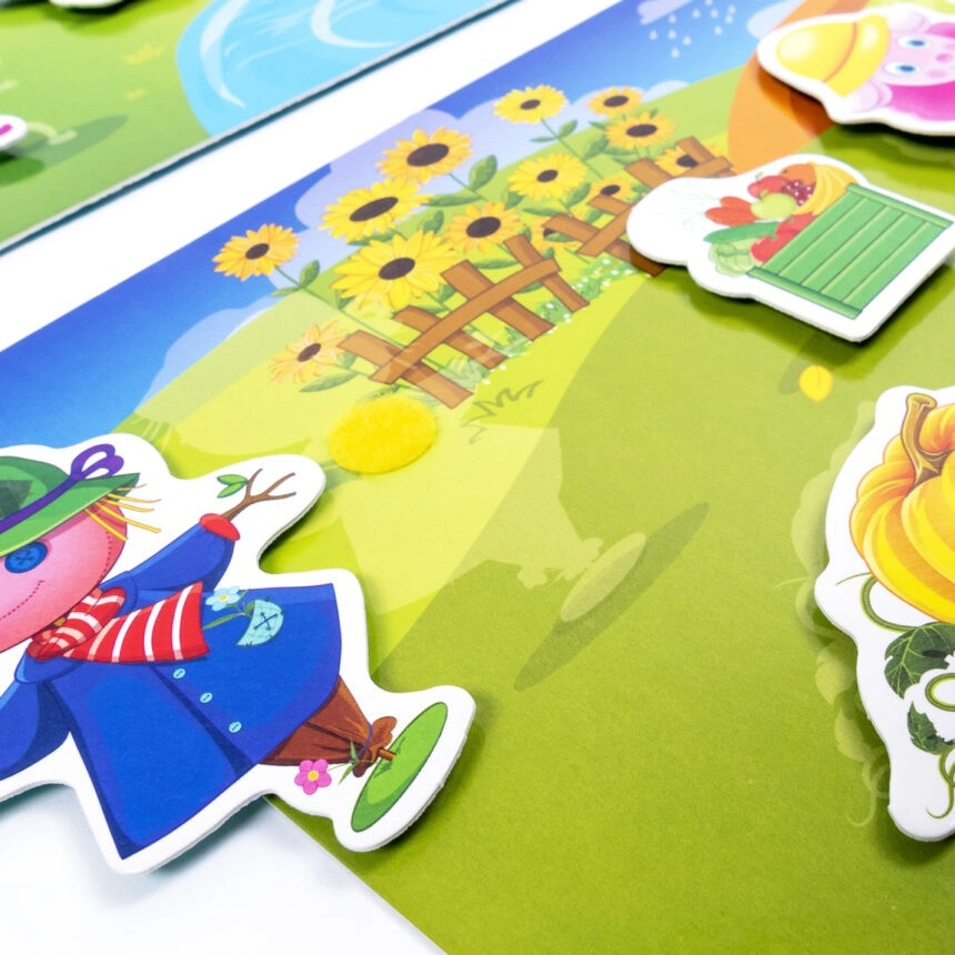 Настільна гра Пори року (з липучками), бренду Vladi Toys, для 1-1 гравців - 3 - KUBIX 