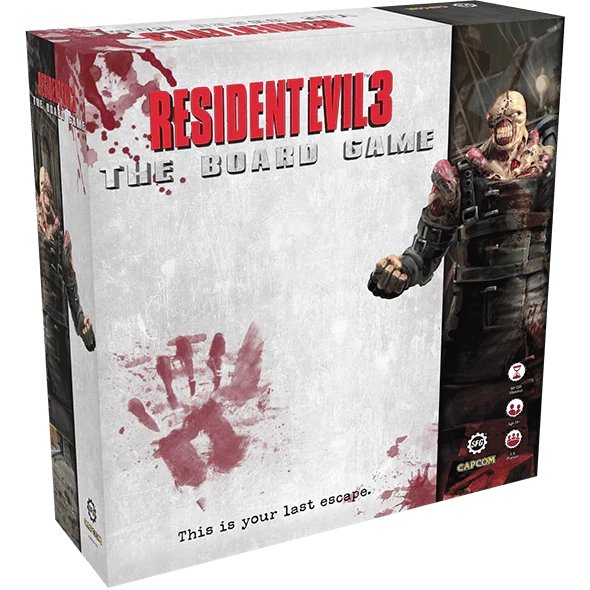 Настільна гра Оселя Зла 3 (Resident Evil 3: The Board Game) (EN), бренду Steamforged Games Ltd., для 1-4 гравців, час гри > 60хв. - KUBIX