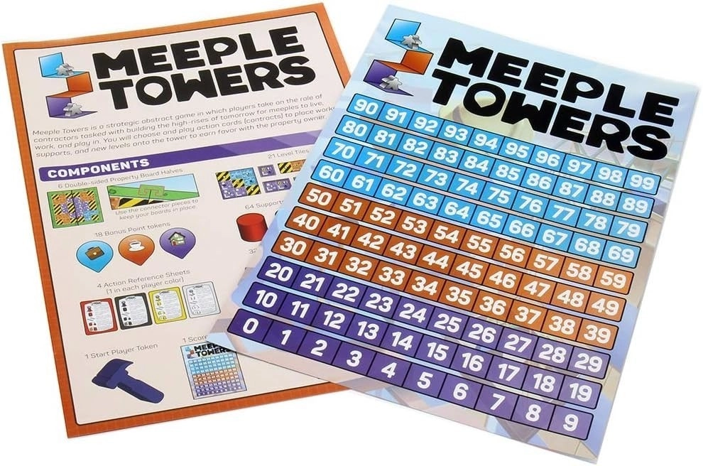 Настольная игра Meeple Towers (Башни Миплов) (EN), для 2-4 гравців, час гри < 60мин. - 9 - KUBIX 