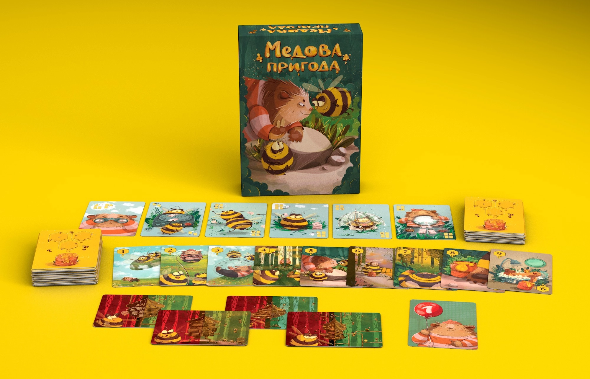 Настольная игра Медовая приключение (Honey adventure), бренду Geekach Games, для 2-6 гравців, час гри < 30мин. - 10 - KUBIX 