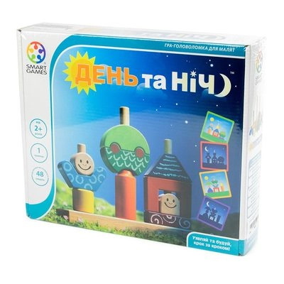 Настольная игра День и ночь (Day and night), бренду Smart Games, для 1-1 гравців, час гри < 30мин. - KUBIX