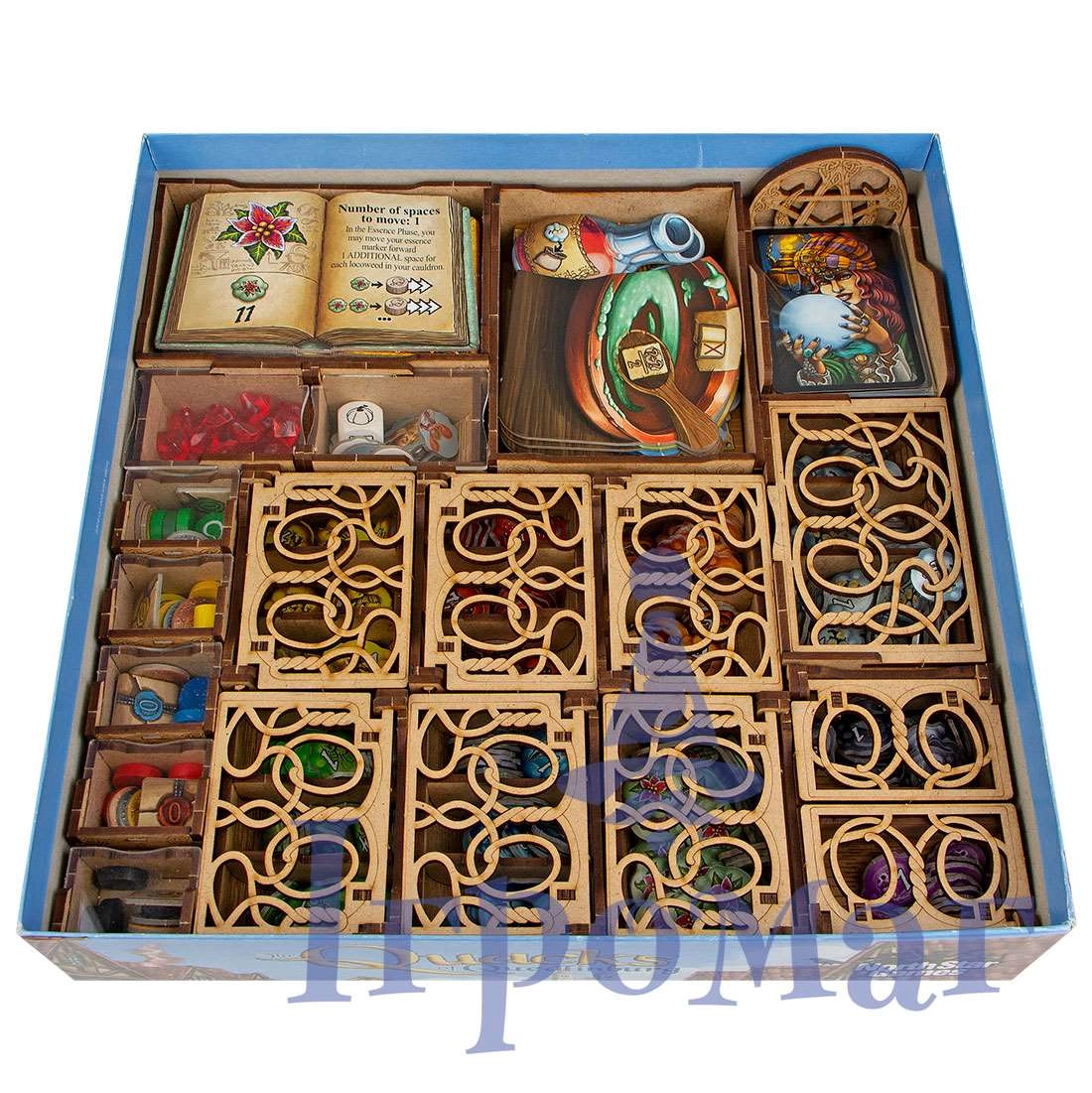 Органайзер для настільної гри Пройдисвіти Кведлінбурга (Organizer for boardgame The Quacks of Quedlinburg), бренду Tower Rex - 9 - KUBIX 