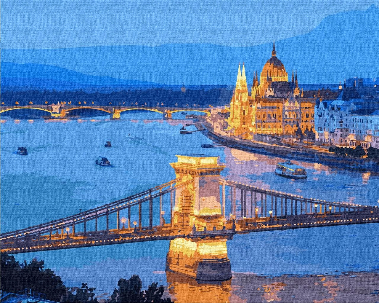 Картина по номерам Яркая Венгрия (40x50 см), бренду Идейка - KUBIX