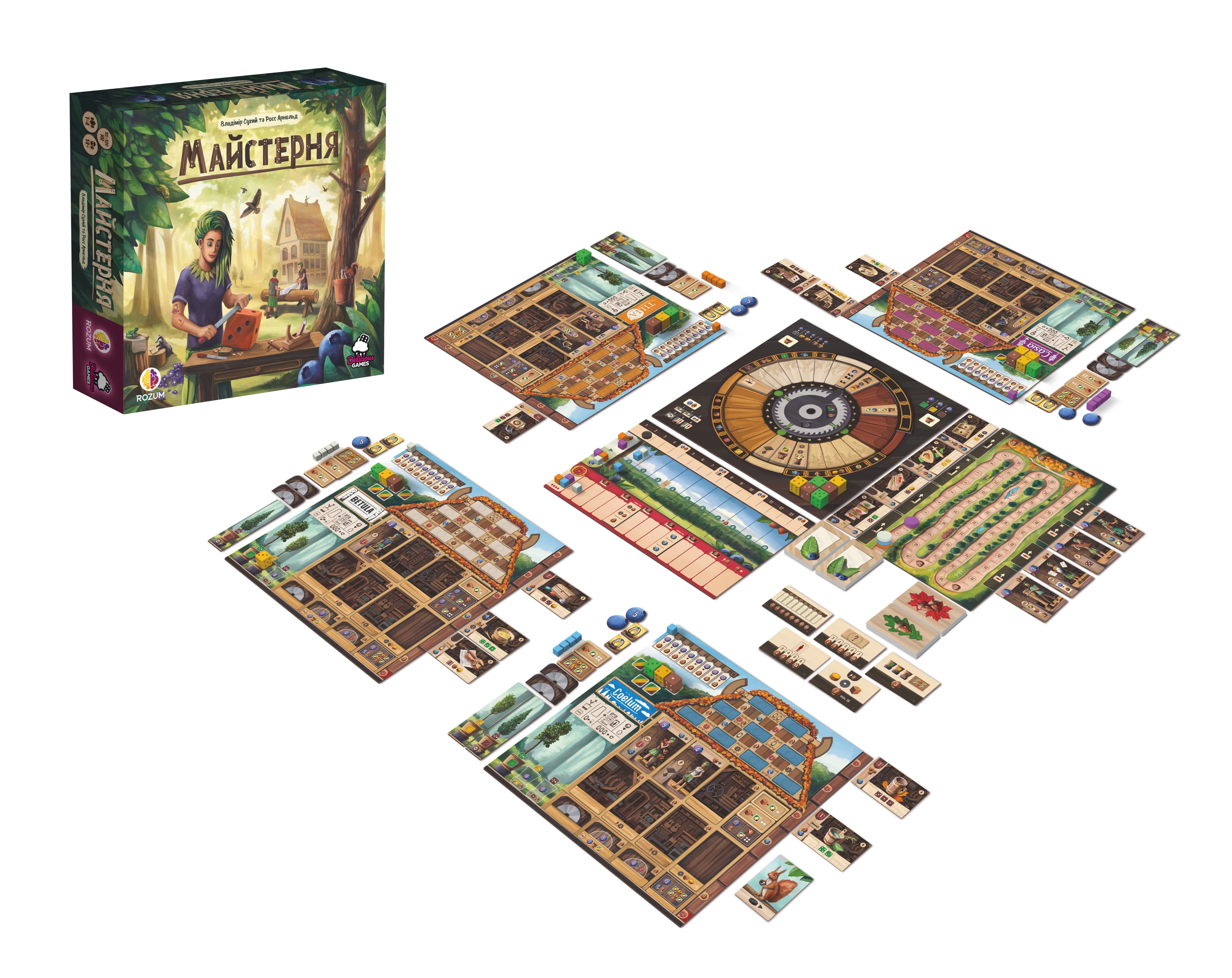 Настольной игры Мастерская (Woodcraft) , бренду Rozum, для 1-4 гравців, час гри > 60мин. - 2 - KUBIX 