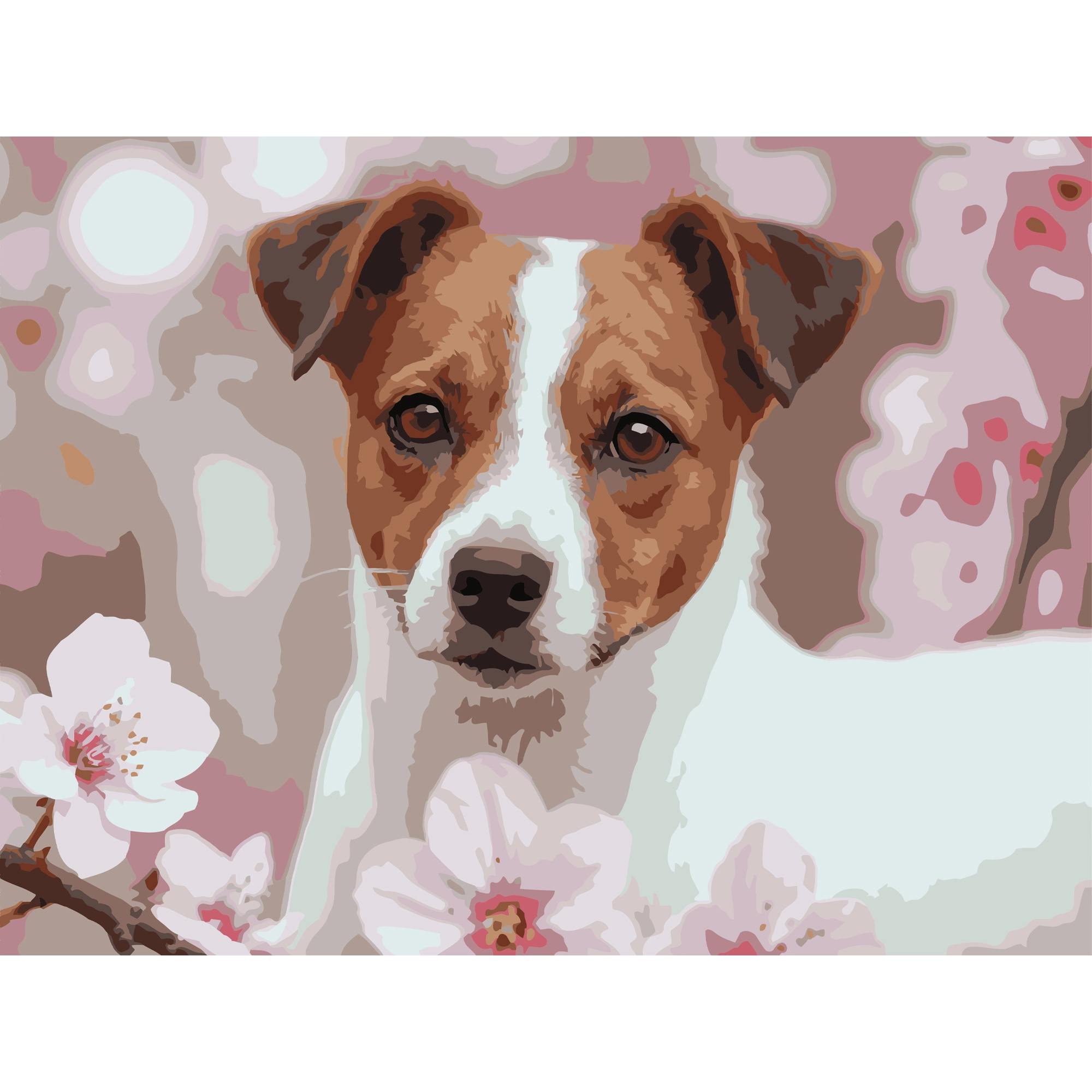 Картина по номерам Милый пес (30х40 см), бренду Strateg - KUBIX