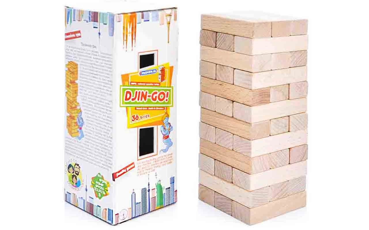 Настільна гра Джин-Go (Дженга), бренду Maximus, для 2-5 гравців, час гри < 30хв. - 2 - KUBIX 
