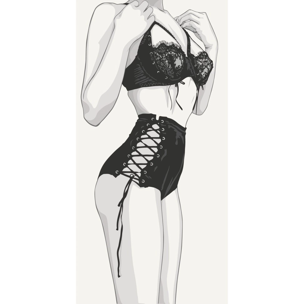 Картина по номерам Откровенный лук 18+ (40х80 см), бренду Art Craft - KUBIX