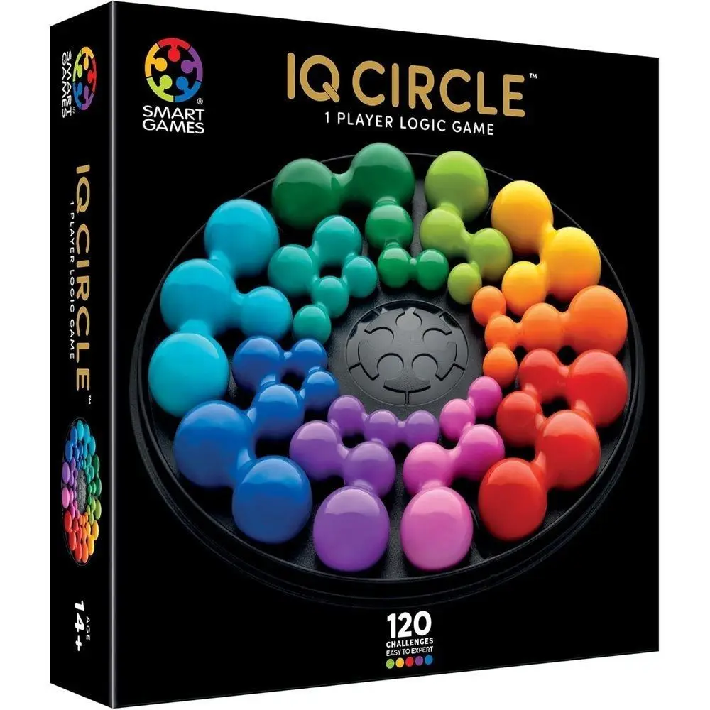Настольная игра IQ Делюкс. Круг (IQ Circle), бренду Smart Games, для 1-1 гравців, час гри < 30мин. - KUBIX