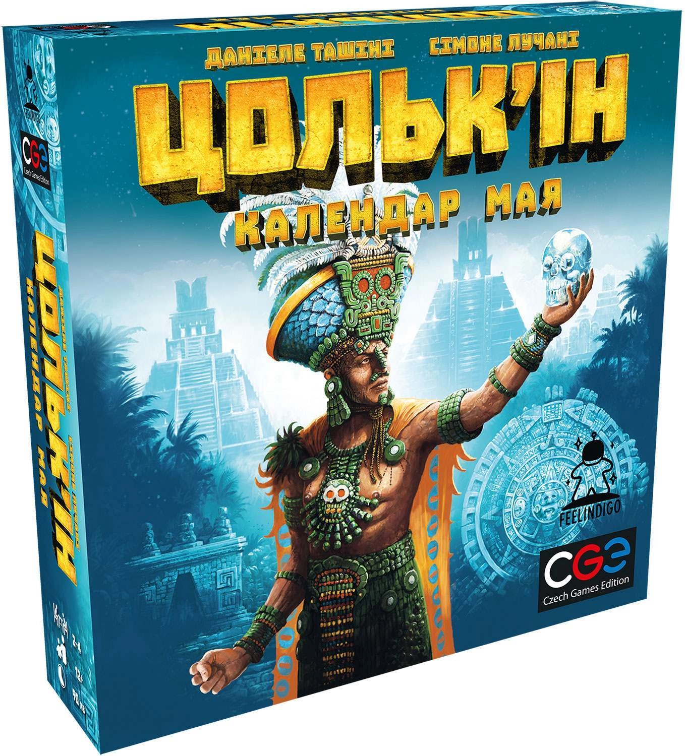 Настільна гра Цольк'ін: Календар Мая (Tzolk'in: The Mayan Calendar), бренду Feelindigo, для 2-4 гравців, час гри > 60хв. - KUBIX
