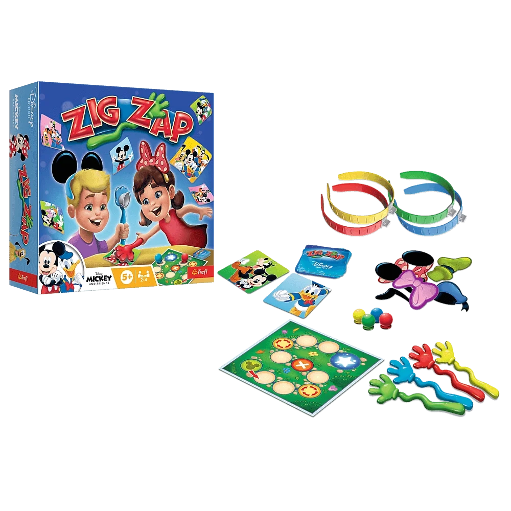 Настольная игра Зиг - Зап. Дисней (Zig Zap Disney), бренду Trefl, для 2-4 гравців, час гри < 30мин. - 4 - KUBIX 