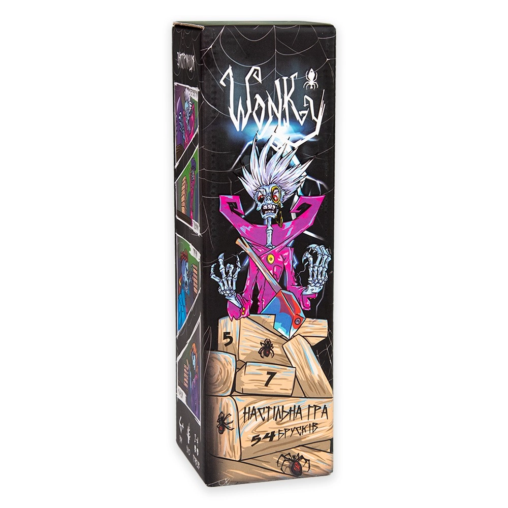 Настольная игра Вонкий Дженга (Wonky jenga), бренду Strateg, для 2-4 гравців, час гри < 30мин. - KUBIX