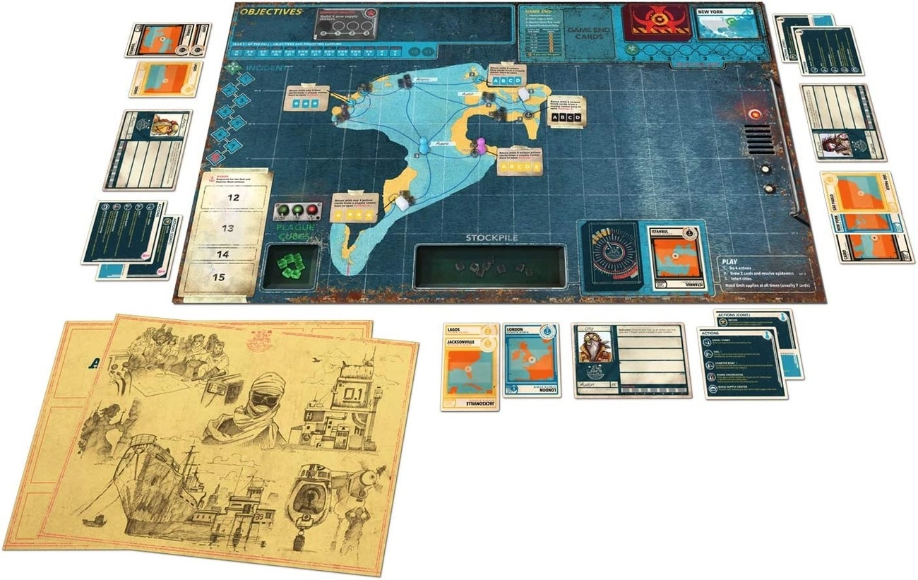 Настольная игра Pandemic: Legacy. Season 2 (Пандемия Легаси Сезон 2 (жёлтая коробка)) (EN), для 2-4 гравців, час гри > 60мин. - 3 - KUBIX 