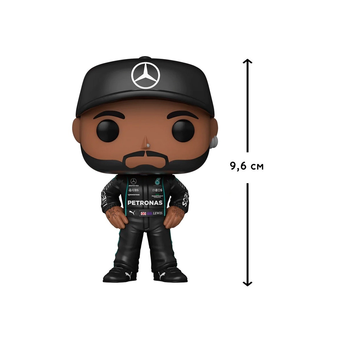 Ігрова фігурка FUNKO POP! ЛЬЮЇС ГАМІЛЬТОН (Lewis Hamilton) AMG: #01, бренду Funko - 3 - KUBIX 