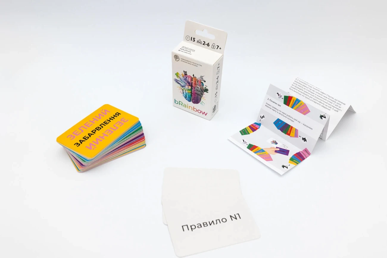 Настольная игра Брейнбоу (bRainbow) (RU), бренду Fun Games Shop, для 3-6 гравців, час гри < 30мин. - 5 - KUBIX 