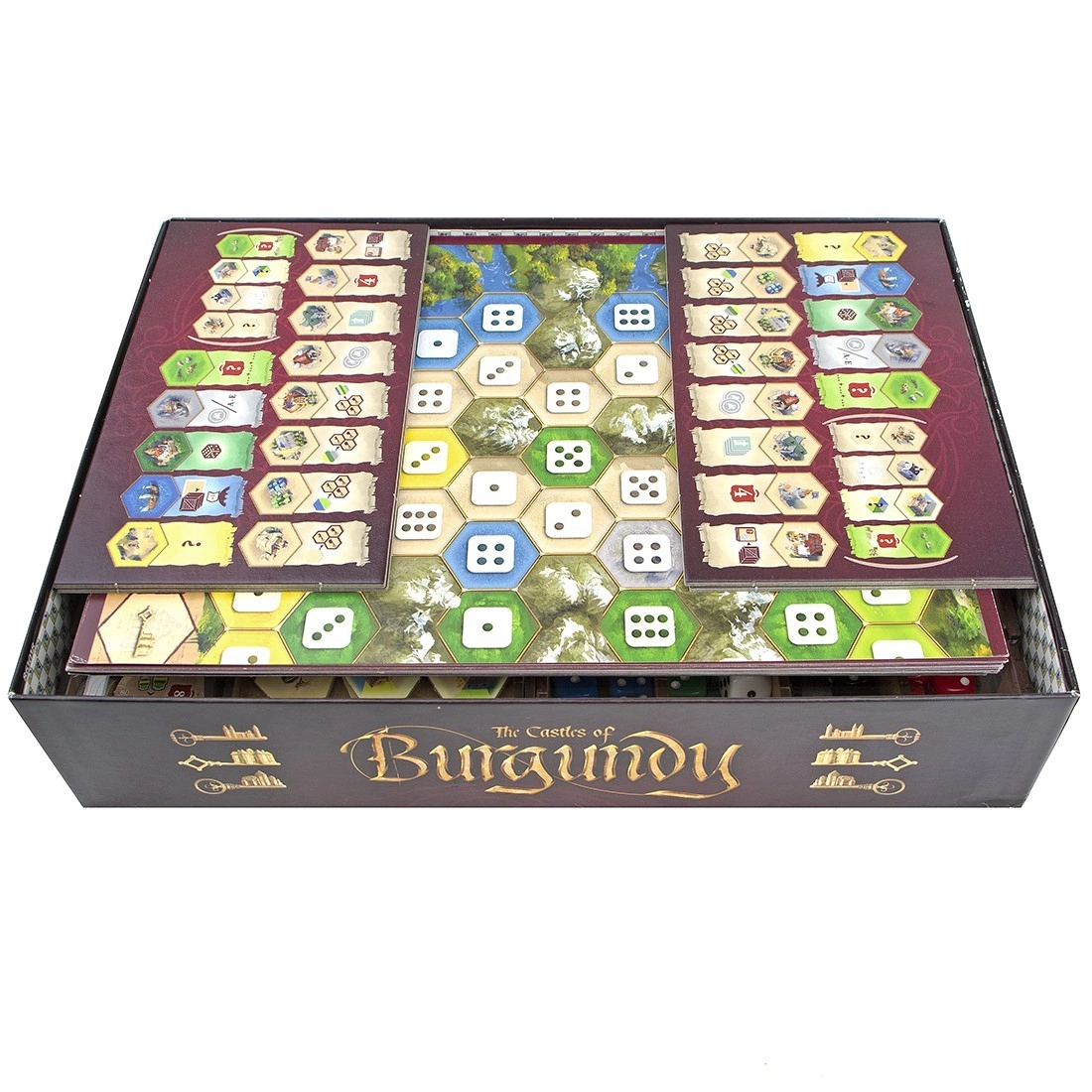 Органайзер для настольной игры Замки Бургундии (Organizer for boardgame Castles of Burgundy), бренду Tower Rex - 2 - KUBIX 