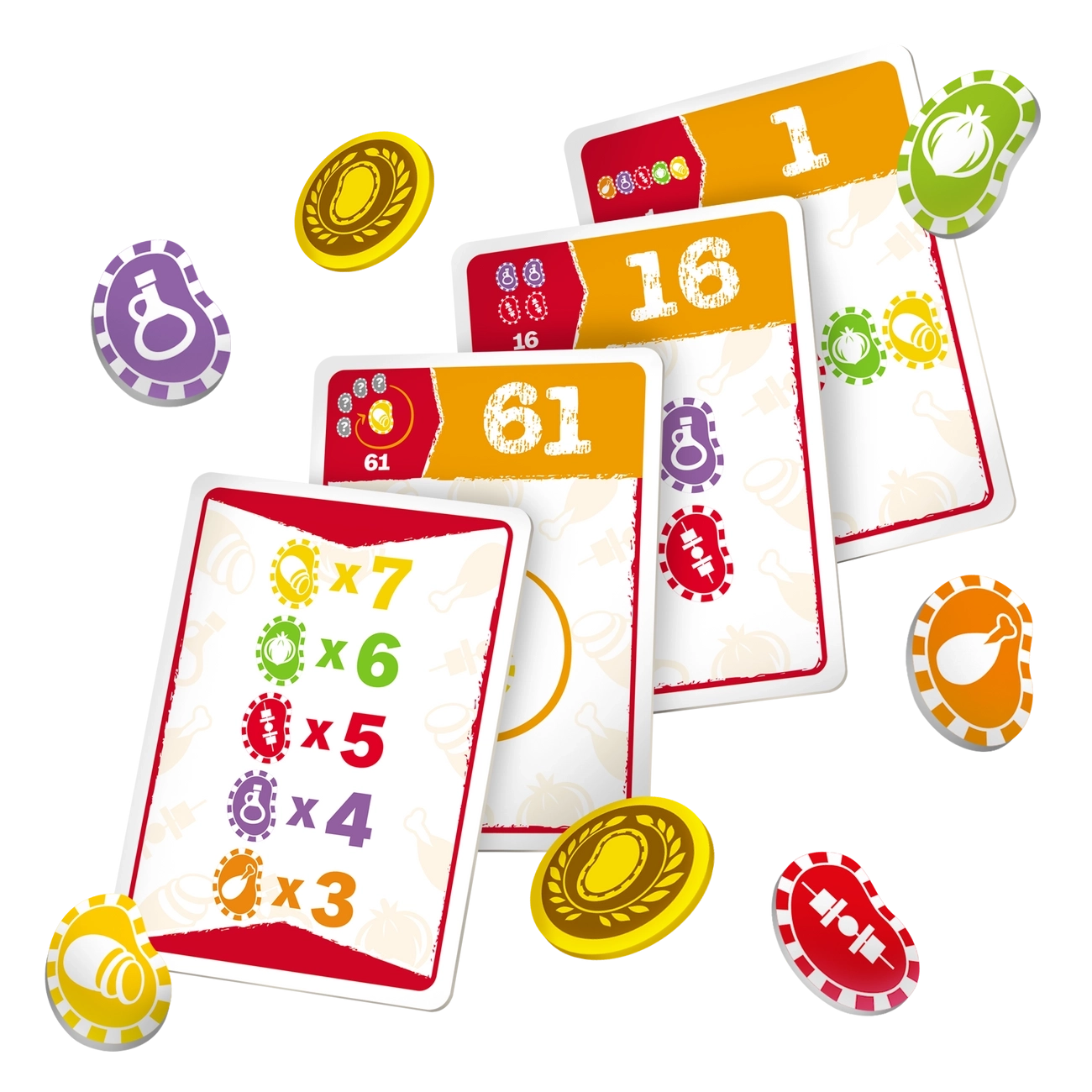 Настольная игра Пачка чипсов (Bag of Chips), бренду Geekach Games, для 2-5 гравців, час гри < 30мин. - 3 - KUBIX 