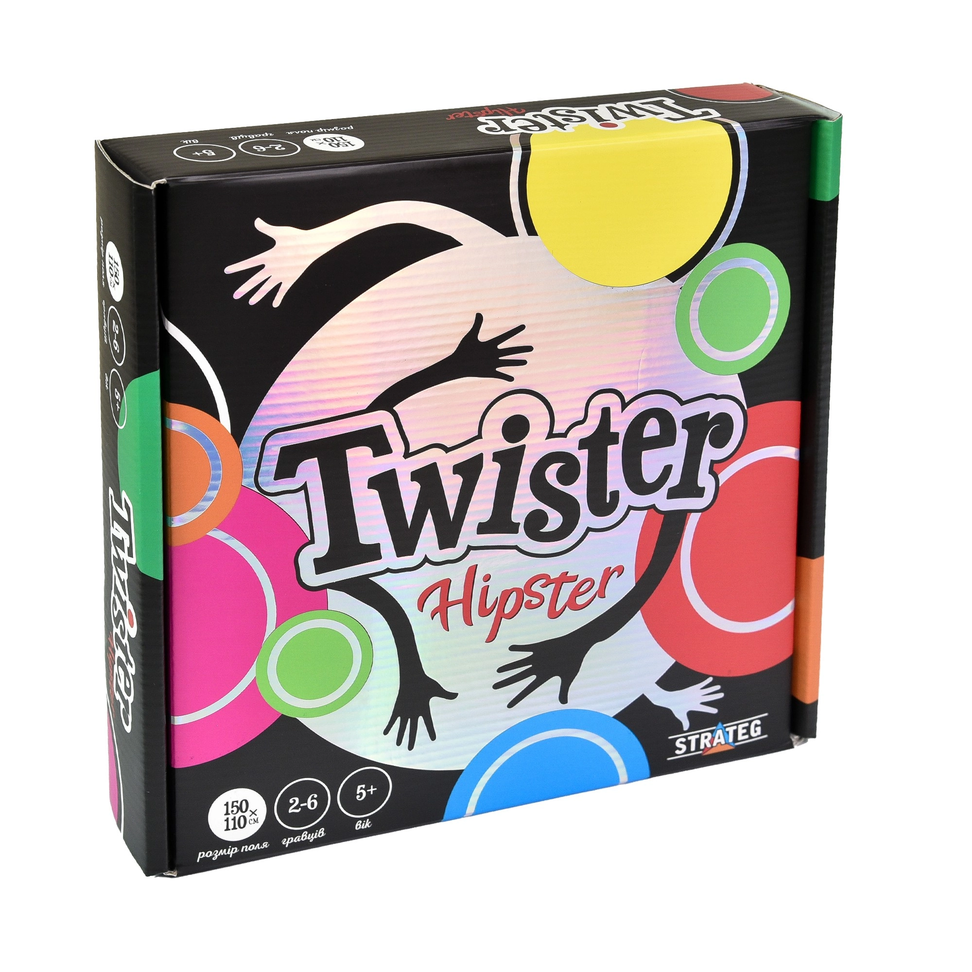 Настільна гра Твістер-хіпстер (Twister-hipster), бренду Strateg, для 2-6 гравців - KUBIX