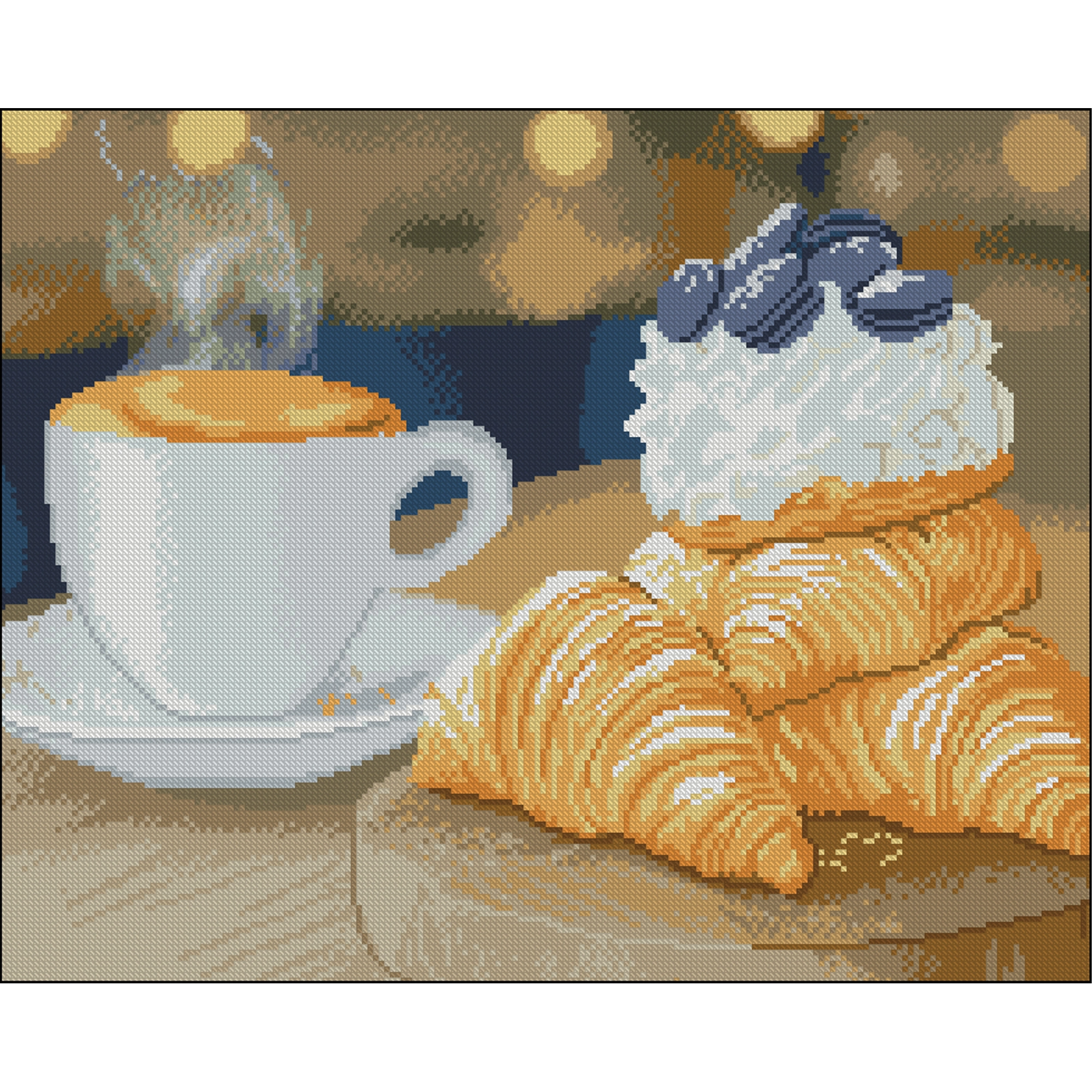Алмазна мозаїка Французькі смаколики (40х50 см), бренду Strateg - KUBIX