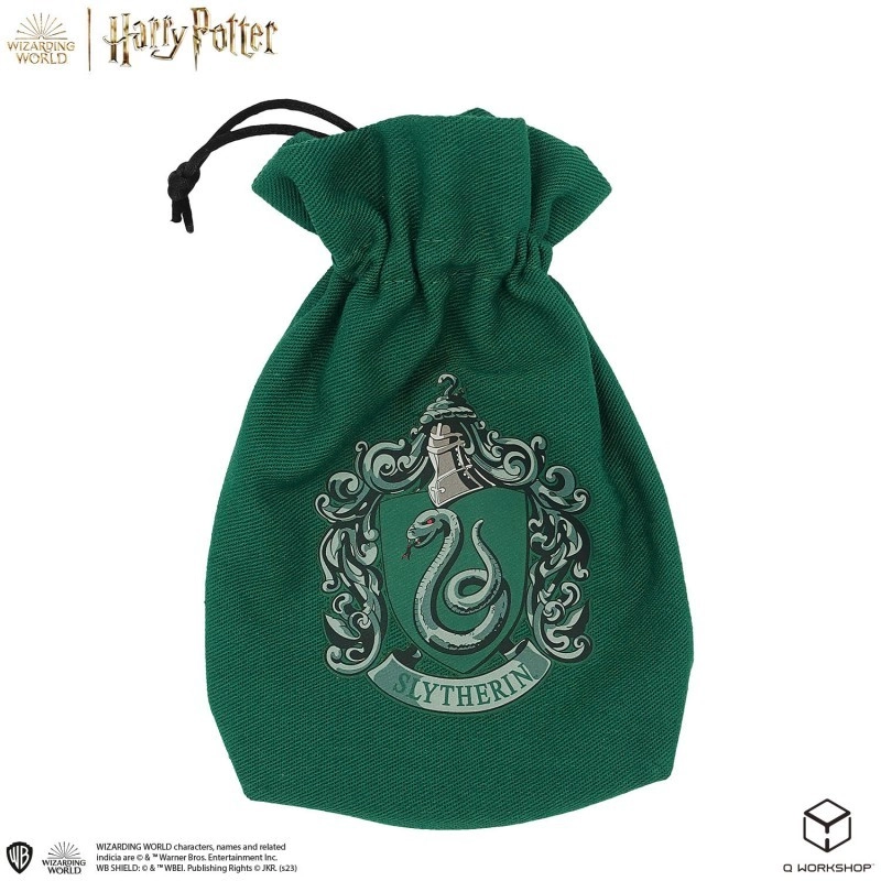Набір кубиків з мішечком Harry Potter. Slytherin Dice & Pouch - 2 - KUBIX 