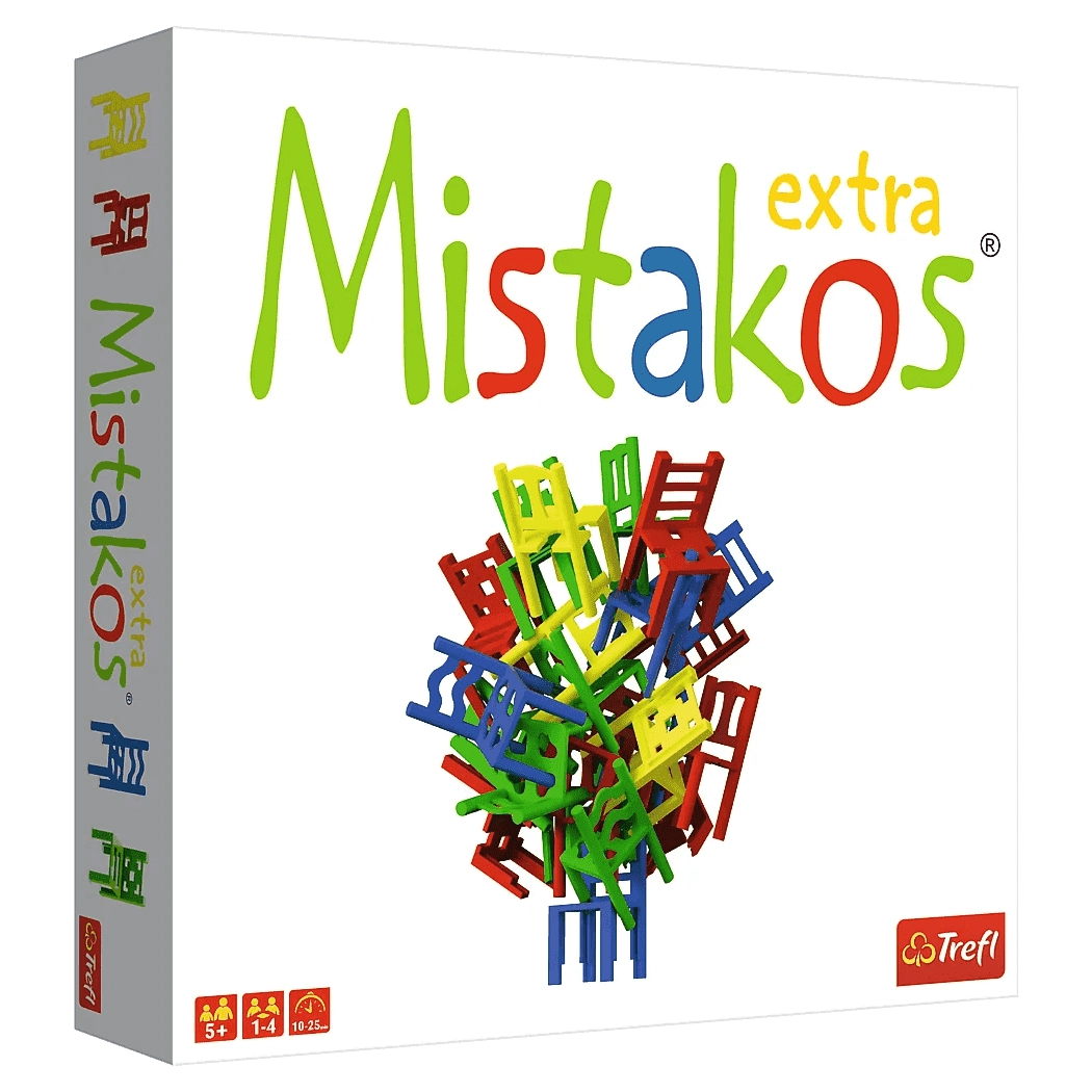 Настольная игра Стульчики. Mistakos EXTRA, бренду Trefl, для 1-4 гравців, час гри < 30мин. - KUBIX