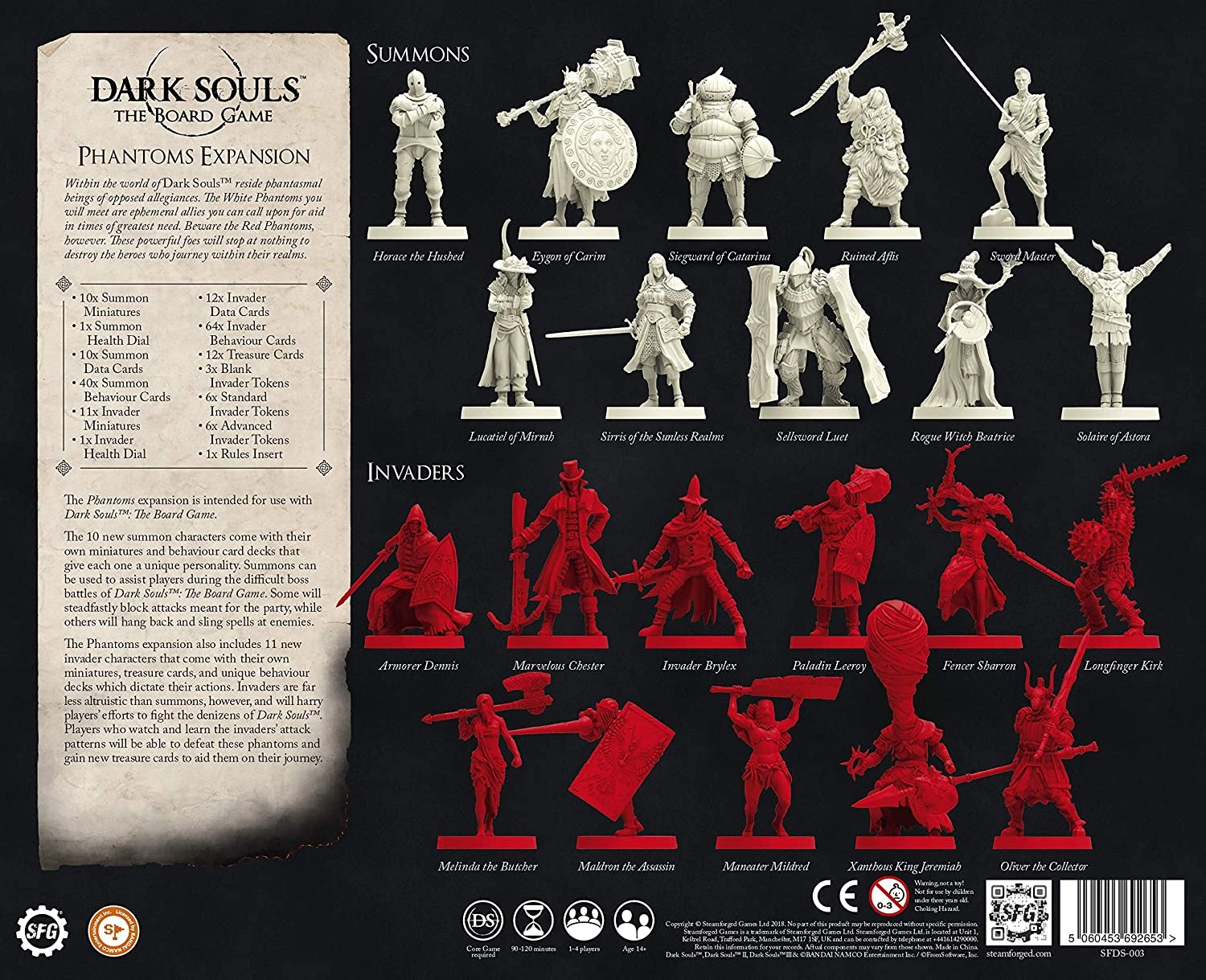 Настольная игра Темные души: Дополнение Привиды (Dark Souls: The Board Game. Phantoms Expansion) (EN), бренду Steamforged Games Ltd., для 1-4 гравців, час гри > 60мин. - 2 - KUBIX 