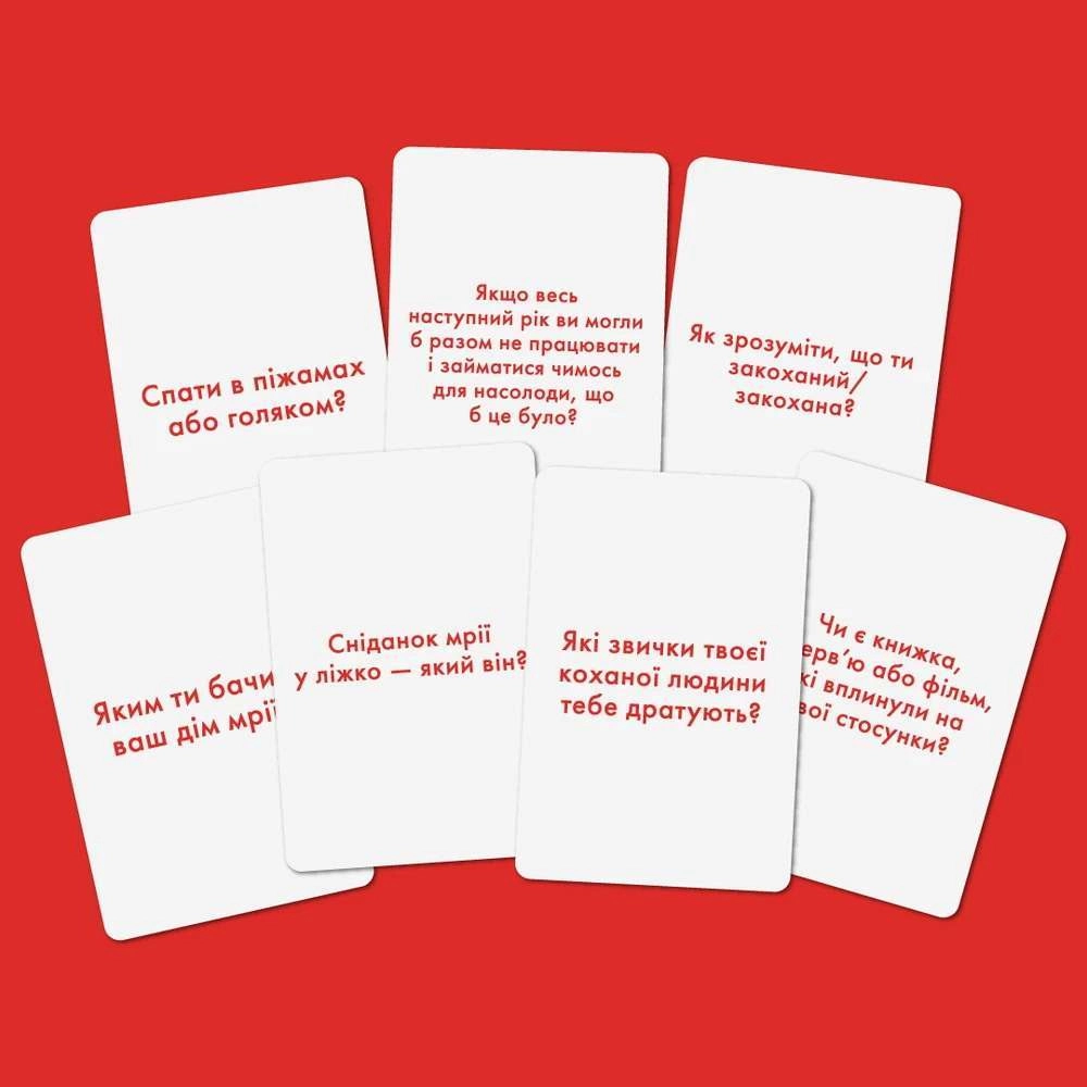 Настольная игра «Расскажи мне всё! Love edition», бренду ORNER, для 2-9 гравців, час гри < 30мин. - 5 - KUBIX 