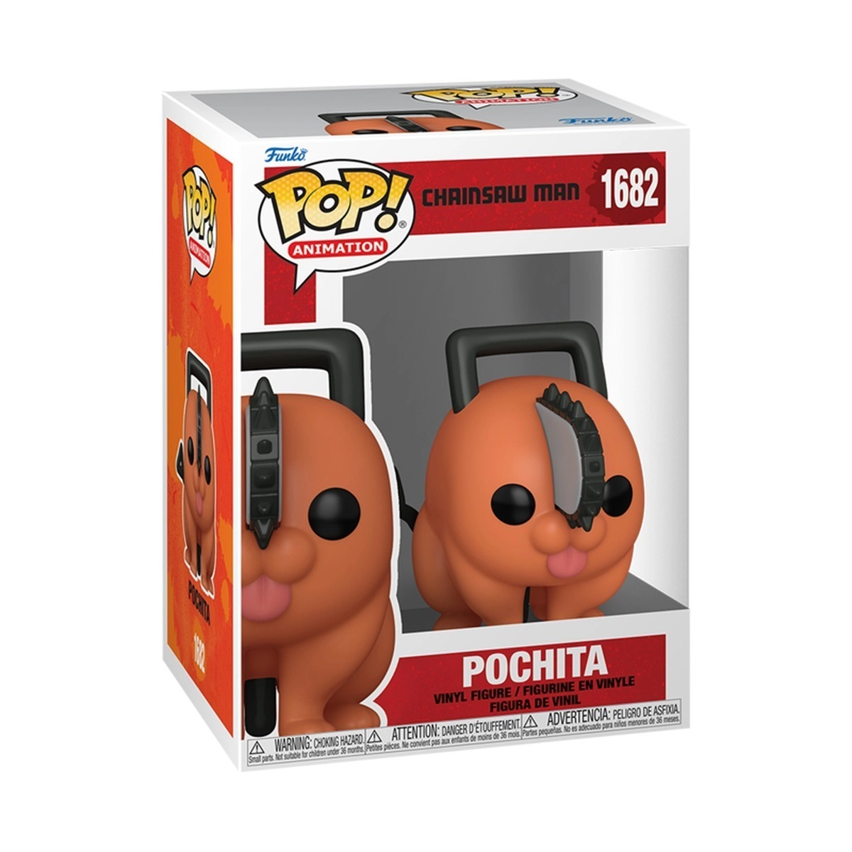 Игровая фигурка FUNKO POP! ПОЧИТА (Pochita) Chainsaw Man: #1682, бренду Funko - 3 - KUBIX 