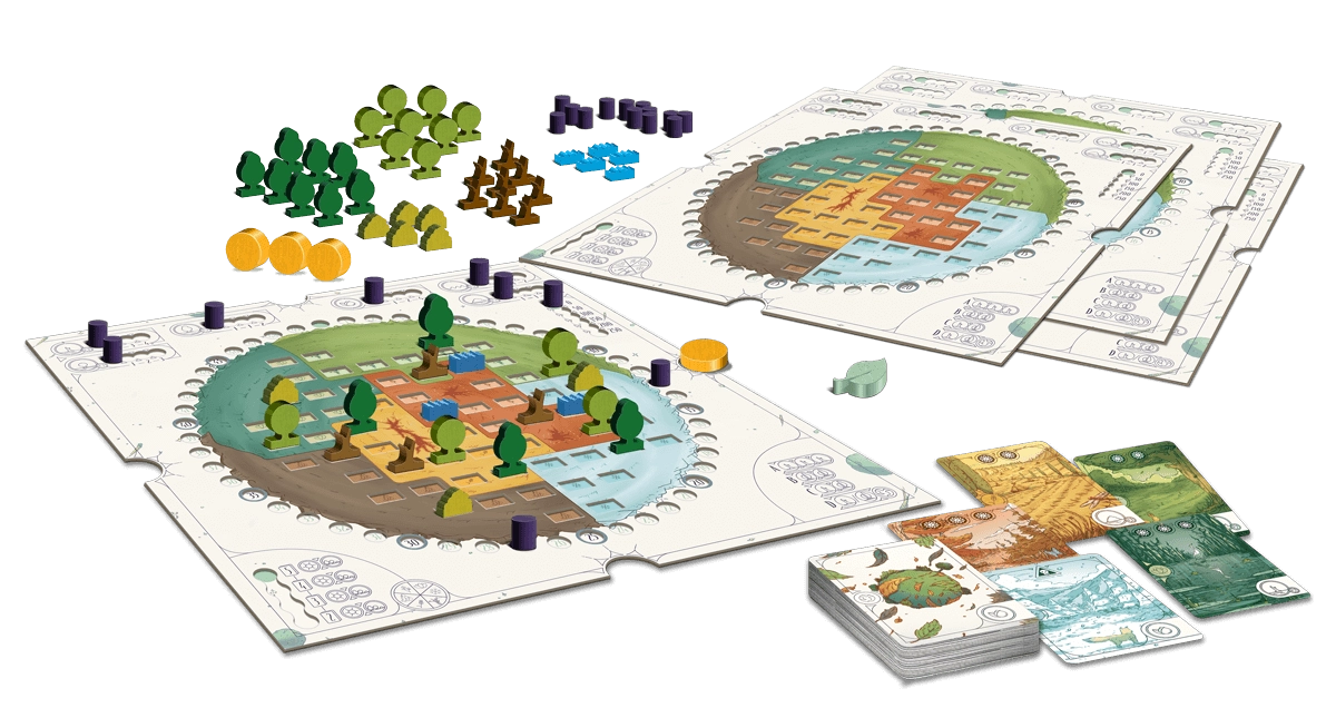 Настільна гра Evergreen. Зелена планета, бренду Games 7Days, для 1-4 гравців, час гри < 60хв. - 3 - KUBIX 