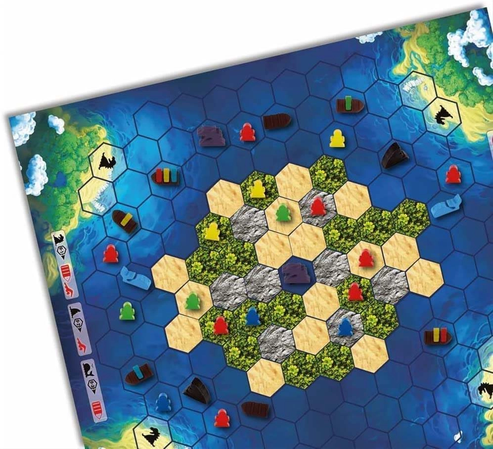 Настільна гра The Island: Вижити! Втеча з Атлантиди (Survive: Escape from Atlantis!), бренду Stronghold Games, для 2-4 гравців, час гри < 60хв. - 3 - KUBIX 