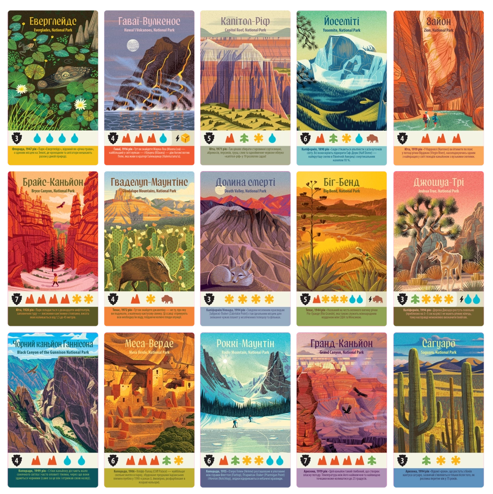 Настольная игра Парки (Parks 2nd Edition), бренду Games 7Days, для 1-5 гравців, час гри < 30мин. - 5 - KUBIX 