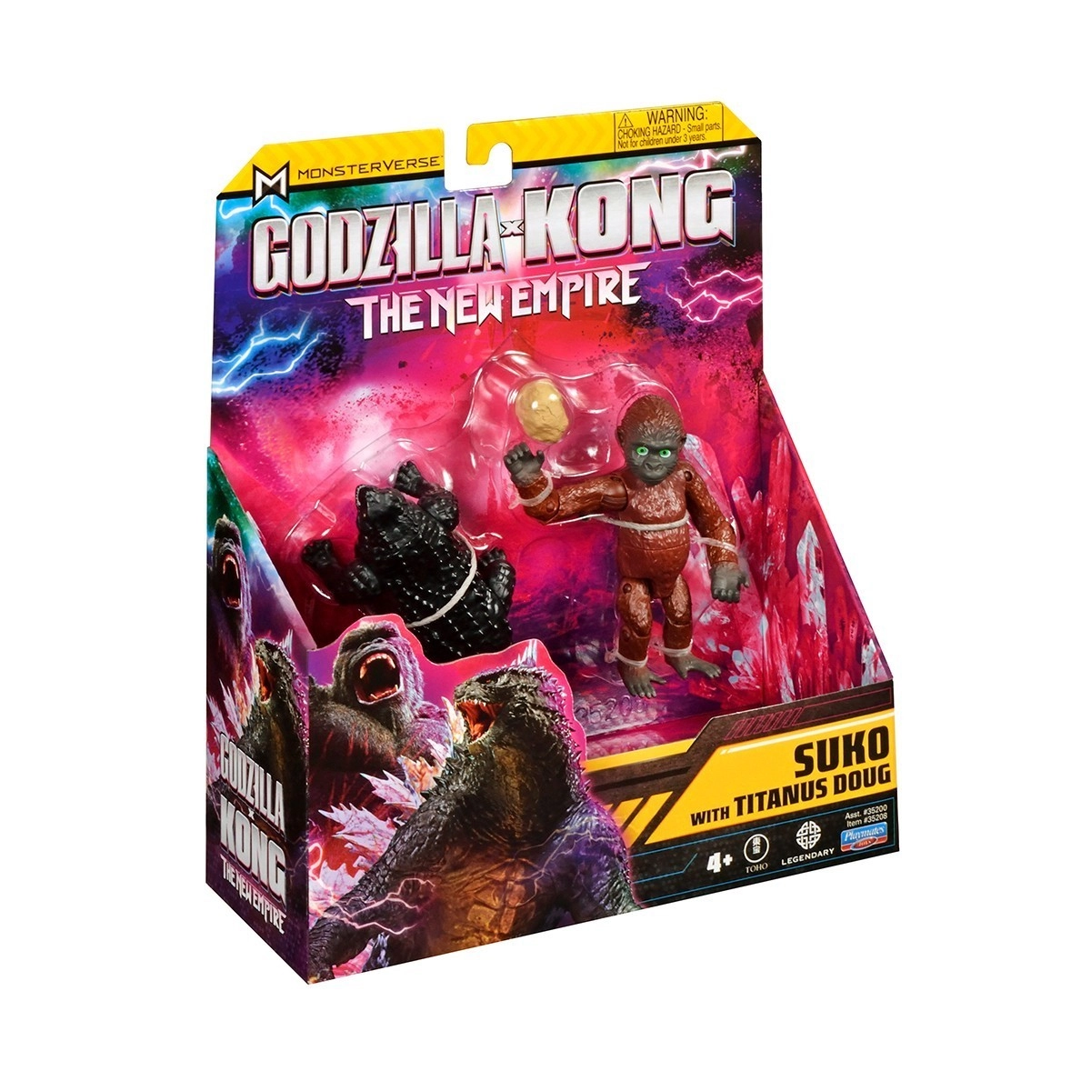 Набор фигурок GODZILLA X KONG – ЗУКО С ДАГОМ (9 см), бренду MonsterVerse - 4 - KUBIX 