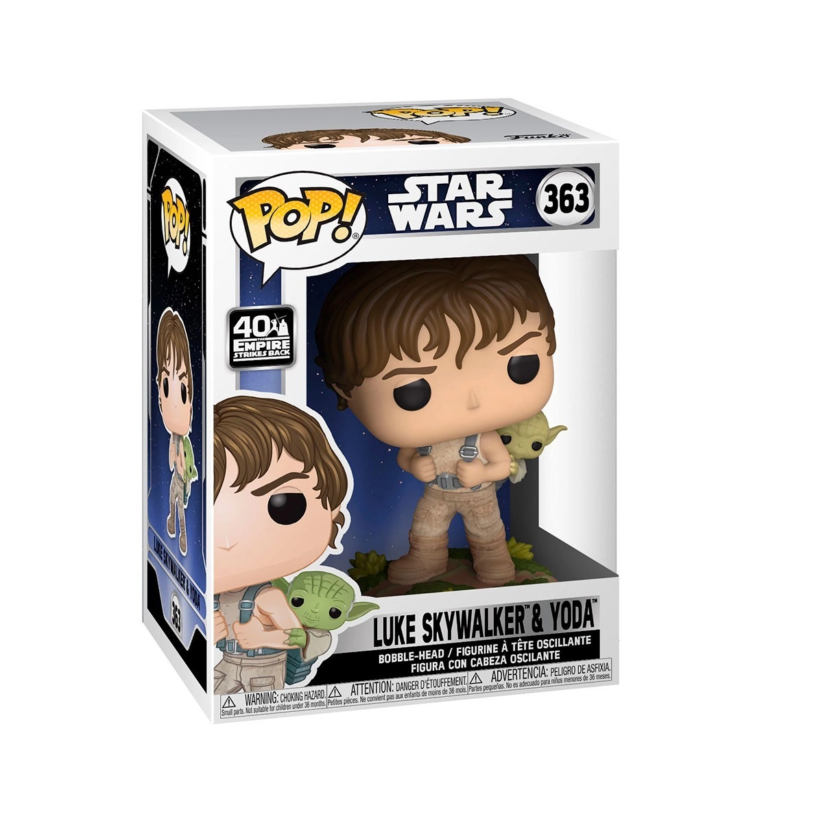 Ігрова фігурка FUNKO POP! ЛЮК З ЙОДОЮ (Luke with Yoda) Star Wars #363, бренду Funko - 5 - KUBIX 