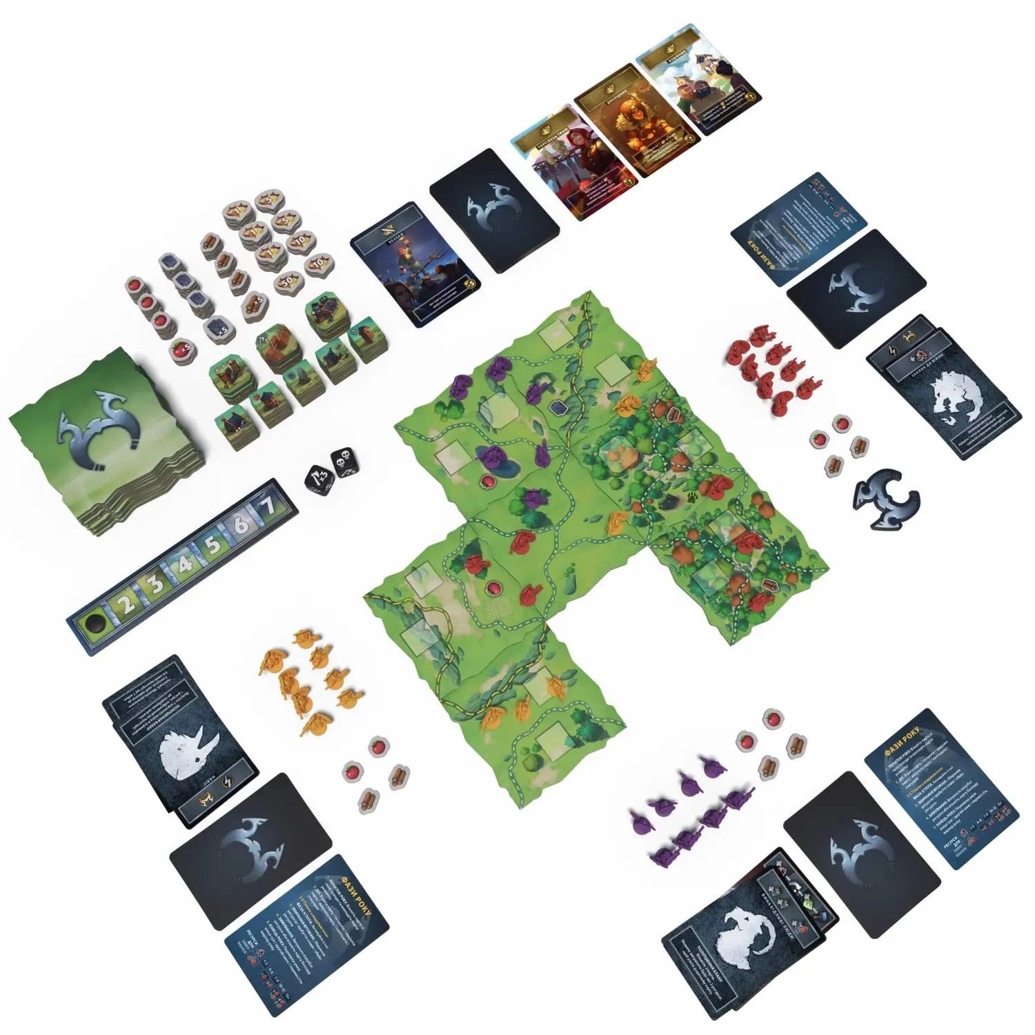 Настольная игра Нортгард. Неизведанные земли (Northgard: Uncharted Lands), бренду Geekach Games, для 2-5 гравців, час гри > 60мин. - 3 - KUBIX 