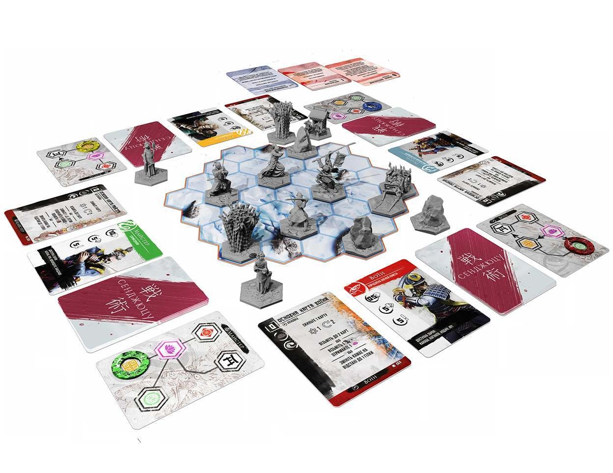 Настольная игра Сенджюцу. Битва за Японию (Senjutsu: Battle For Japan), бренду Geekach Games, для 1-4 гравців, час гри < 30мин. - 3 - KUBIX 