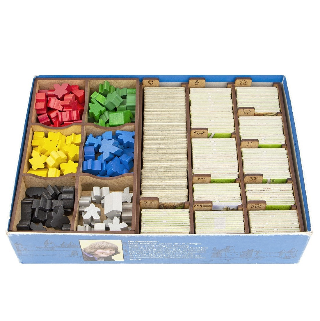 Органайзер для настольной игры Каркассон (Organizer for boardgame Carcassonne), бренду Tower Rex - KUBIX