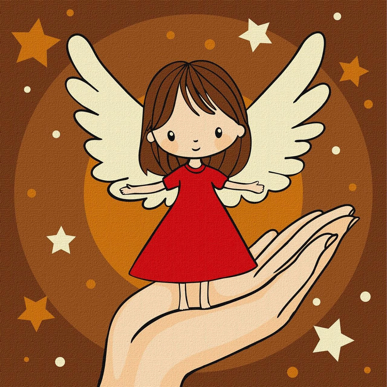 Картина по номерам Долонька дива (25х25 см), бренду Ідейка - KUBIX