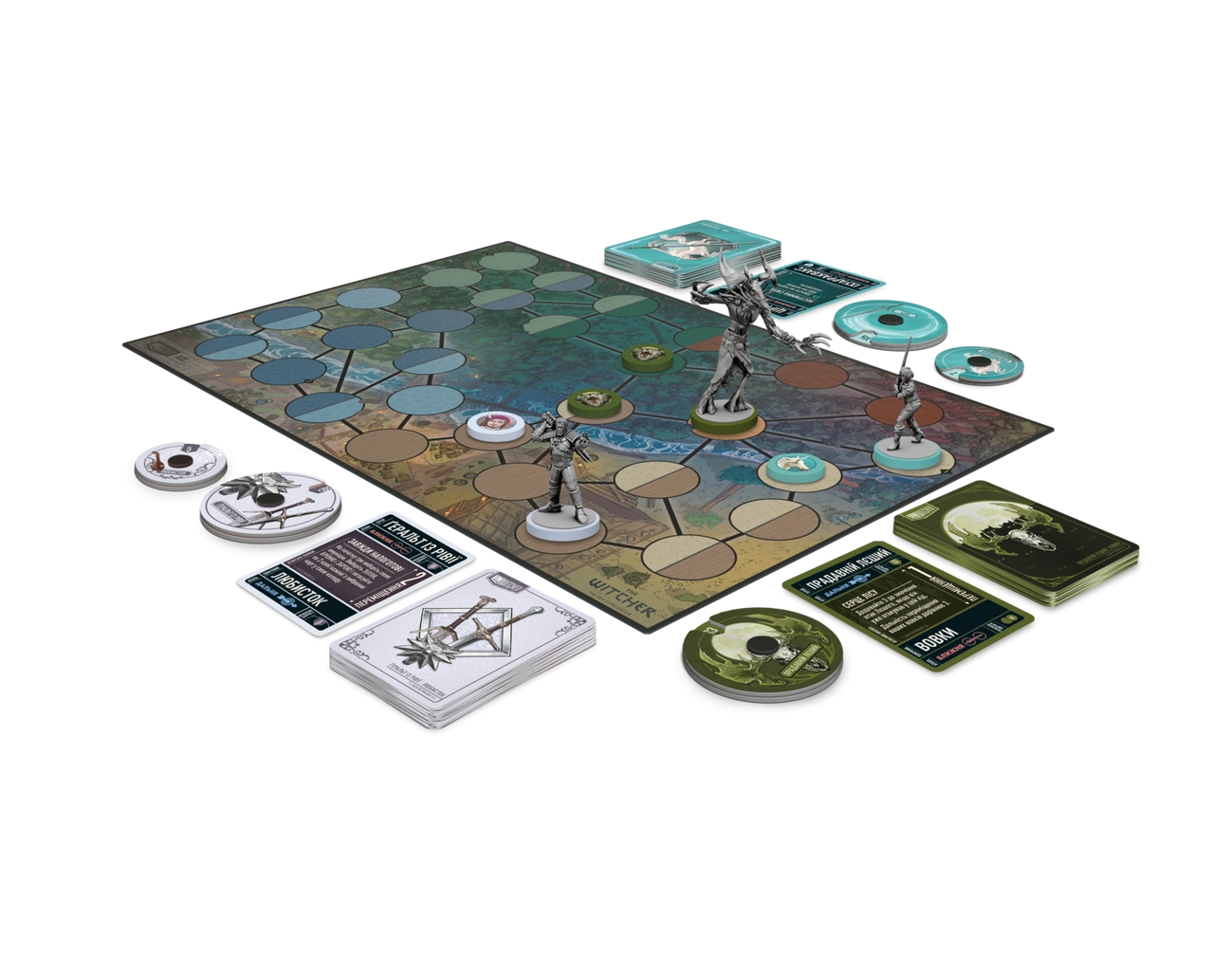 Купити Настольная игра Unmatched: The Witcher. Сталь и серебро (Steel and Silver), бренду Geekach Games - 4 - KUBIX Настольная игра Unmatched: The Witcher. Сталь и серебро (Steel and Silver), бренду Geekach Games, для 2-3 гравців, час гри < 30мин. - 4 - KUBIX
