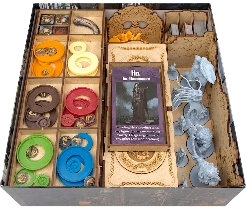 Органайзер для настольной игры Кровь и Ярость (Organizer for boardgame Blood Rage), бренду Tower Rex - KUBIX