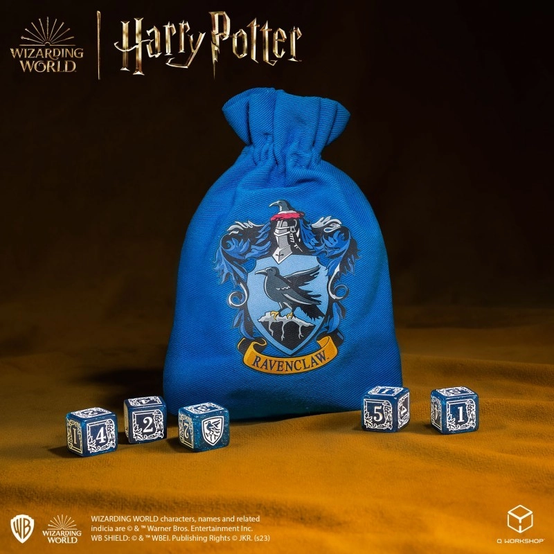 Набір кубиків з мішечком Harry Potter. Ravenclaw Dice & Pouch - 3 - KUBIX 