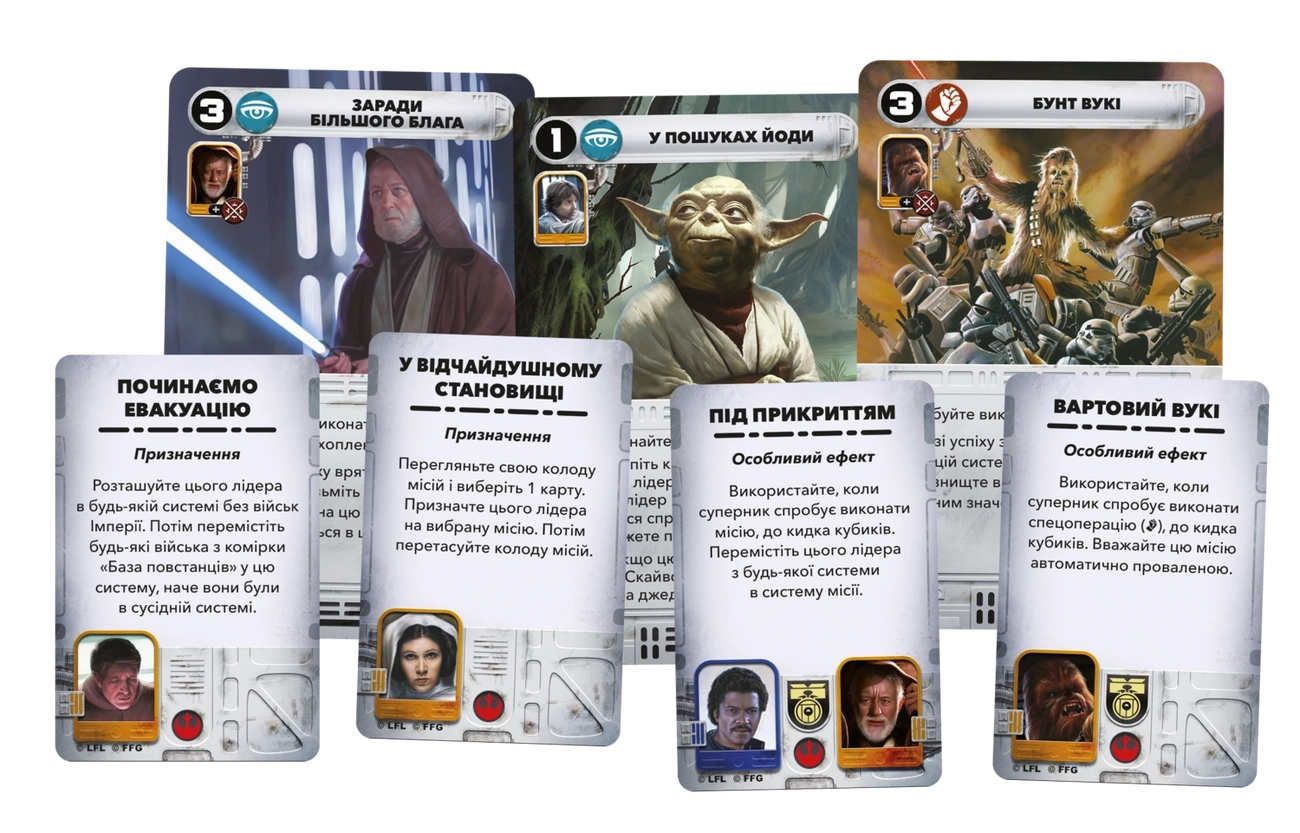 Настільна гра Зоряні війни: Повстання (Star Wars: Rebellion), бренду Geekach Games, для 2-4 гравців, час гри < 30хв. - 8 - KUBIX 
