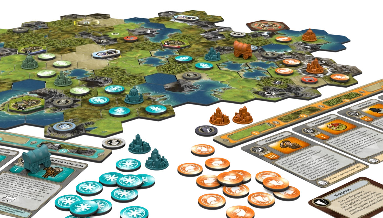 Настільна гра Цивілізація. Новий світанок (Civilization: A New Dawn), бренду Geekach Games, для 2-4 гравців, час гри < 60хв. - 6 - KUBIX 
