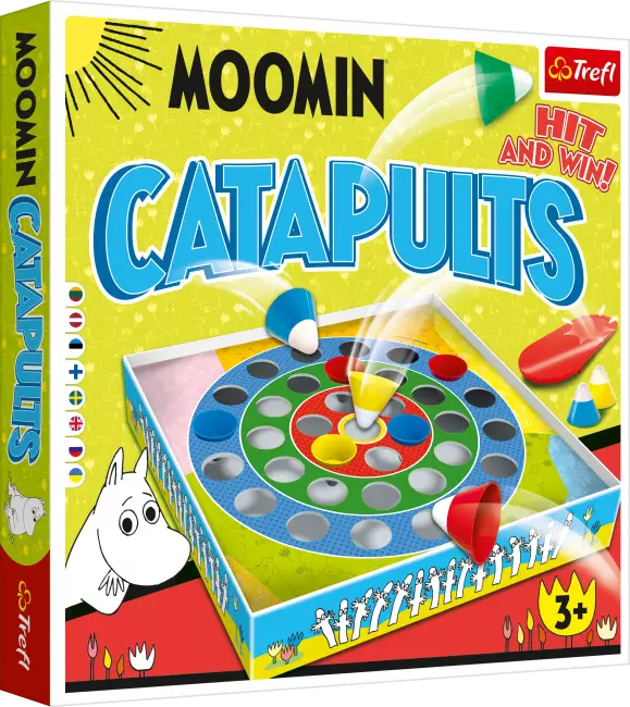 Настольная игра Катапульты: Мумитролли (Catapults: Moomin), бренду Trefl, для 2-4 гравців, час гри < 30мин. - KUBIX
