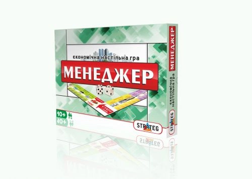 Настольная игра Менеджер (большая), бренду Strateg, для 2-4 гравців, час гри < 60мин. - 4 - KUBIX