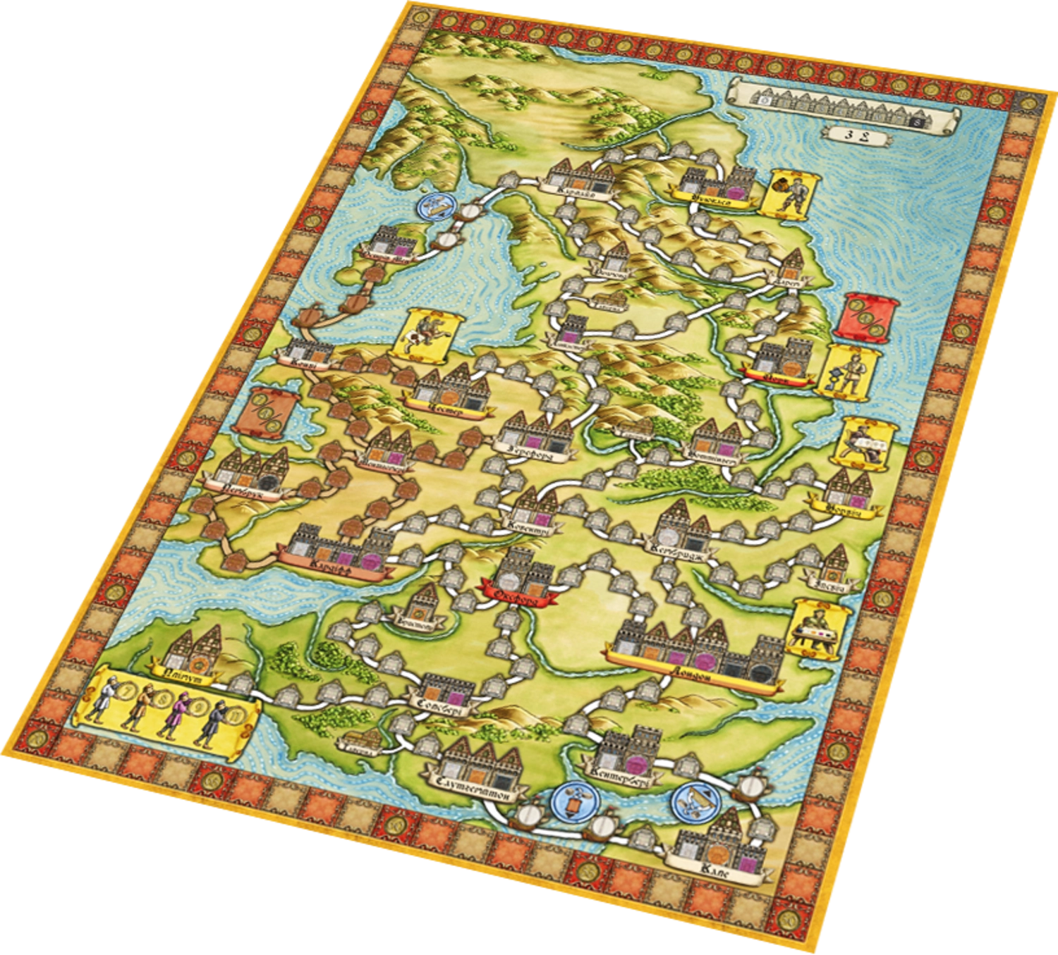 Настольная игра Ганзейский союз. Полное издание (Hansa Teutonica: Big Box), бренду Games 7Days, для 3-5 гравців, час гри > 60мин. - 6 - KUBIX 