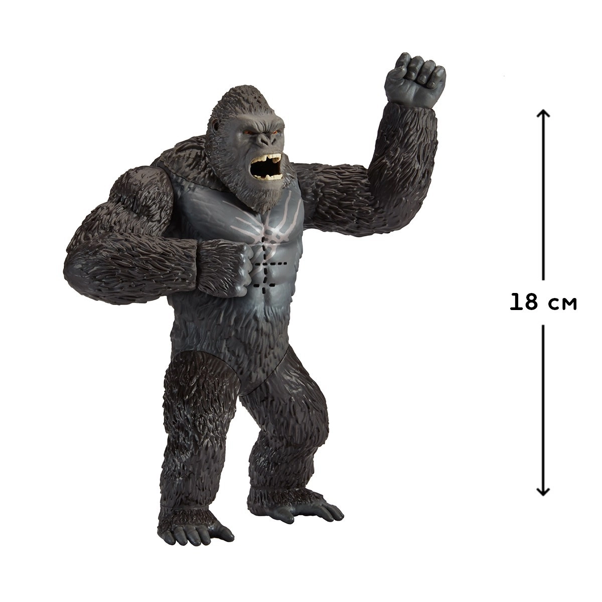 Фигурка GODZILLA X KONG – КОНГ ГОТОВ К БОЮ (18 см, звук), бренду MonsterVerse - 2 - KUBIX 